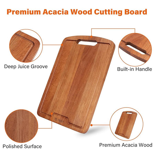 Nabytok Artisan Wood Cutting Board 13x9 with Juice Groove